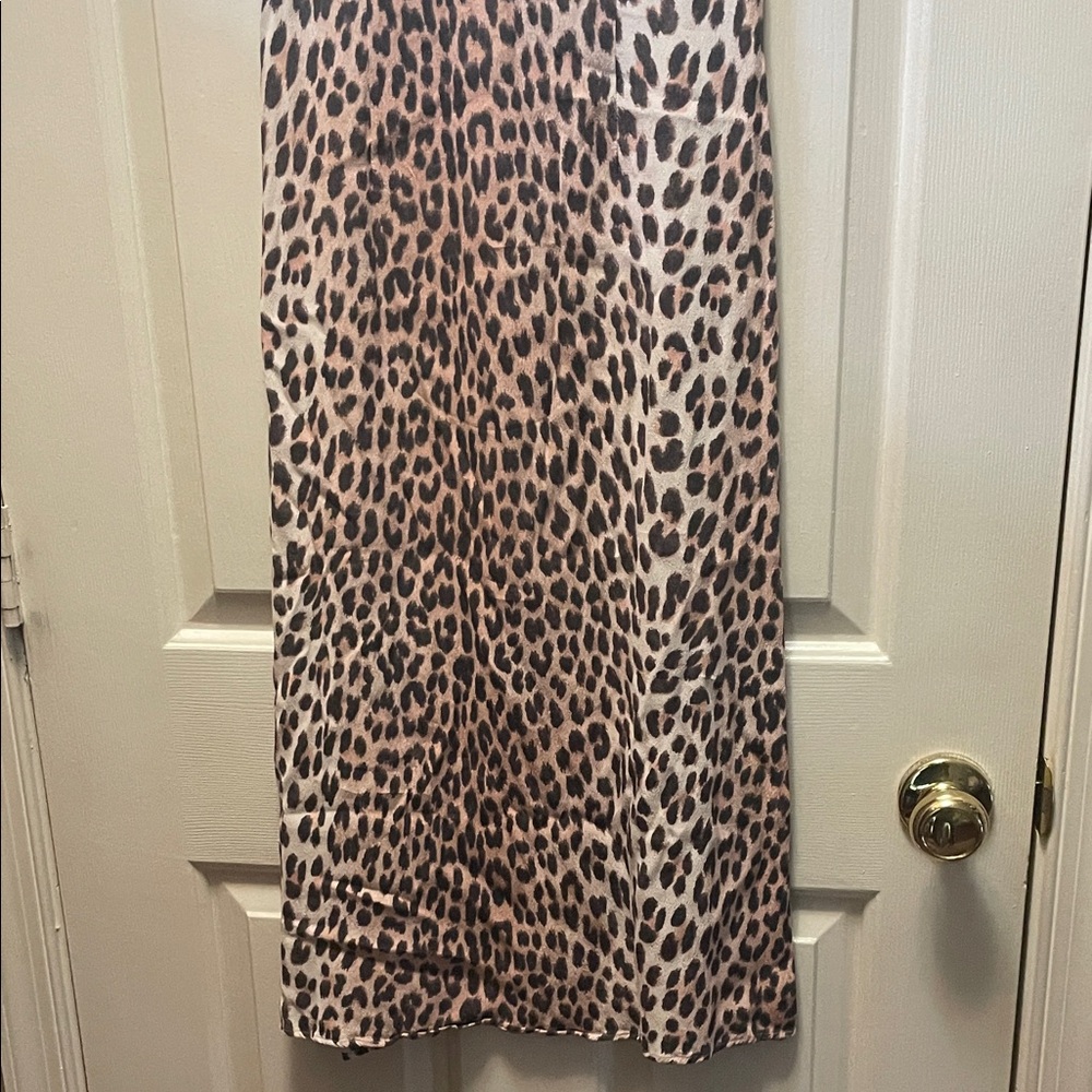 H&M Animal Print Midi Skirt - Brown and Black - Picture 3 of 3